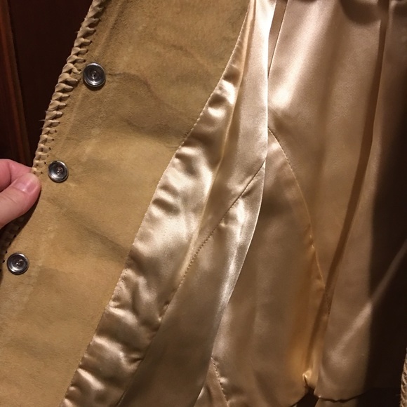 ⭐️SOLD⭐️NWOT Renegade by Ren Ellis Suede Leather Fringe Jacket Size 10 - Picture 7 of 8